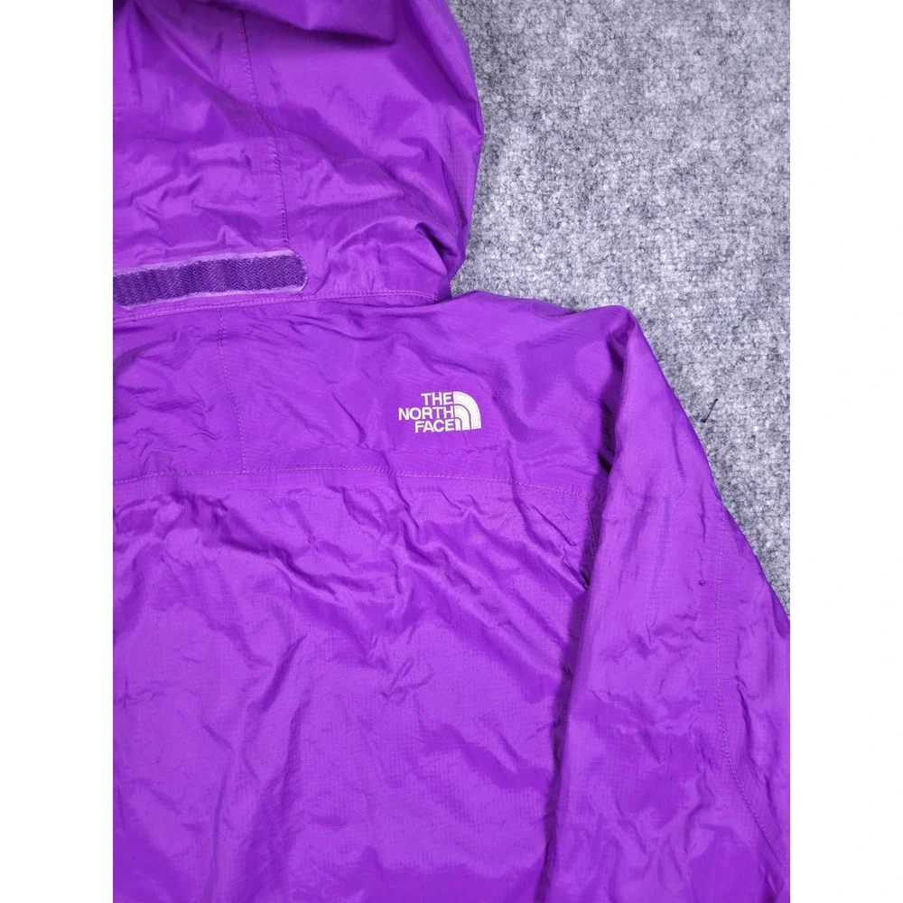 The North Face Rain Jacket Girls XL Purple HyVent Hooded Shell